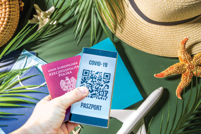 Travel during covid-19 pandemic concept